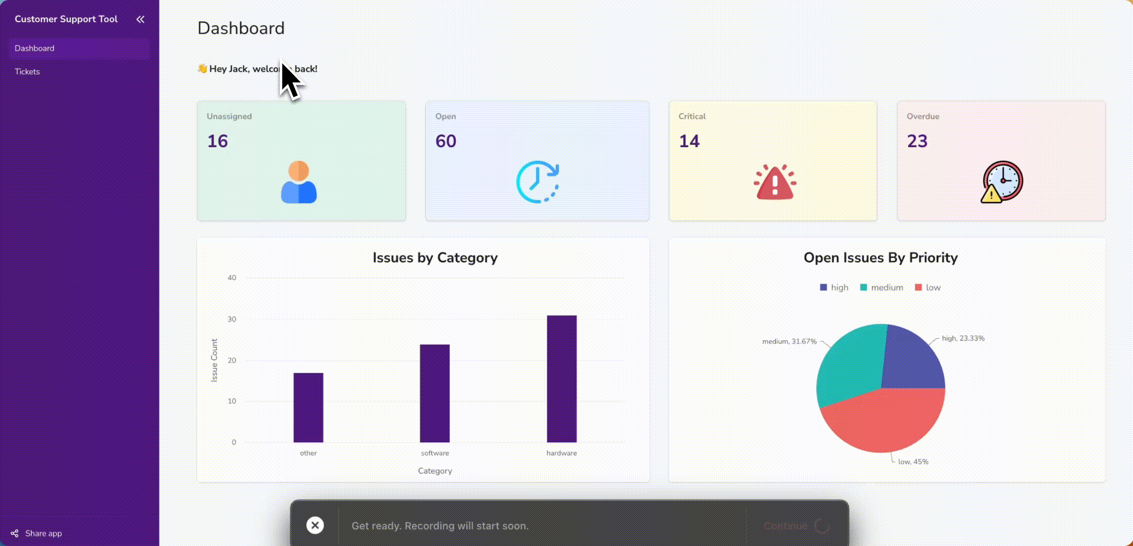 Customer Support Tool